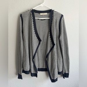 Loft Stripped Cardigan sz M